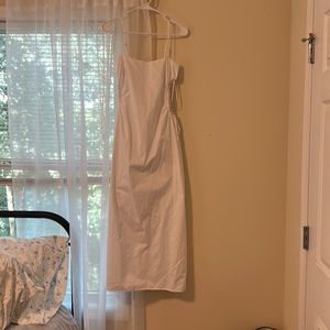 White Zara midi dress